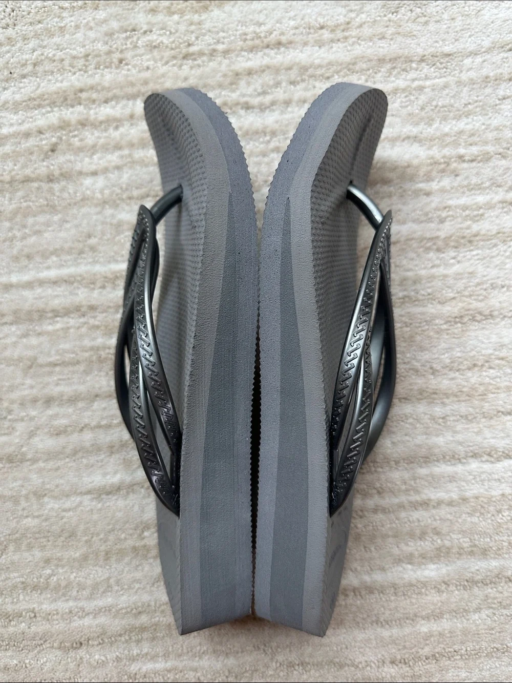 Like New Havaianas Women's Wedge Sandals, Steel Grey/Steel Grey, 9.5 M | EU 41